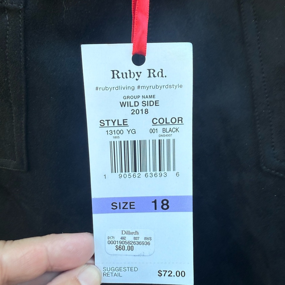 Ruby Rd. Wild Side Pull On Stretch Pants Plus Siz… - image 3